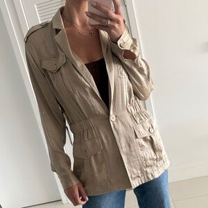DKNY Stone Utility Jacket with Epaulets